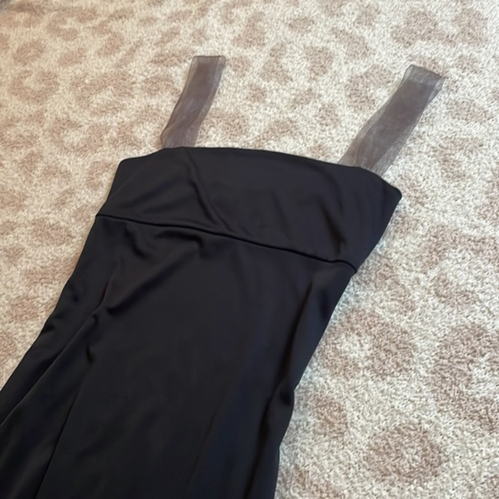 Black Mini Dress Tulle‎ Straps